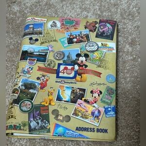Walt Disney World 40th Anniversary Address Book - Epcot Magic Kingdom